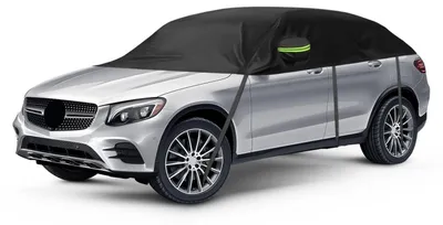 Immagine prodotto di Copertura parziale per auto, compatibile con Mercedes-Benz GLC dal 2016 al 2024, telo protettivo per tutte le stagioni, impermeabile e con protezione UV
