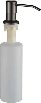 Produktbild von Einbau-Seifenspender, Spülbecken-Seifenspender, graphit dunkelgrau, 500 ml, Dropp, Spülmittel-Spender