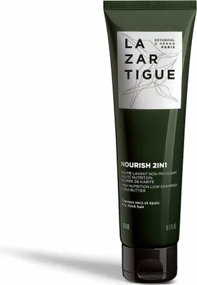 Immagine prodotto di Lazartigue Nourish 2in1 High Nutrition Low-Shampoo shampoo nutriente per capelli grossi e secchi 150 ml