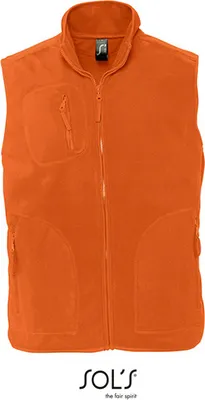 Produktbild von SOLs 51000 | Fleeceweste Norway - Farbe: Orange - Größe: XXL