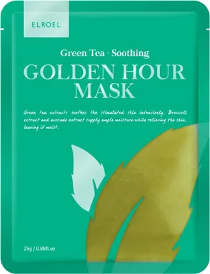 Immagine prodotto di Elroel Golden Hour Mask Maschera lenitiva al tè verde, 25 g