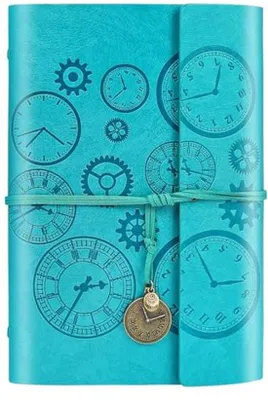 Produktbild von Ultiluxe Notizbuch A5 nachfüllbar - Tagebuch mit 160 linierte Seiten - Blau - 23,5 x 16,5 cm