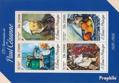 Produktbild von Briefmarken Sao Tome e Principe 2014 Mi 5474-5477 Kleinbogen (kompl. Ausgabe) postfrisch Paul Cézanne