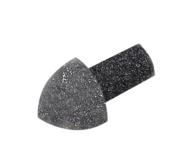 Obrázek produktu pro SP14/3 vnější růžek k ukončovací liště C, čtvrtoblouk, ACARA, hliník lakovaný antracit, 10 mm, 2 ks