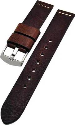 Produktbild von Uhrenarmband Ravenna XL extra lang braun 20mm Kalbleder NEU