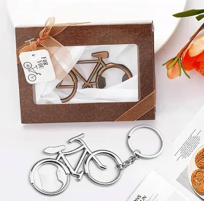 Produktbild von Fahrrad Flaschenöffner Set - Lustiger Vintage Flaschenöffner - Schlüsselanhänger Geschenk für Männer
