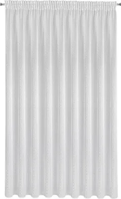 Produktbild von Gardine SIBEL weiß silber 300x250 cm Kräuselband