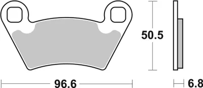 Produktbild von sbs Bremsbeläge Bremsklötze 800ATS