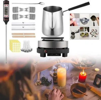 Productafbeelding van Famanu Kaarsenvormset – Inclusief smeltoven en accessoires