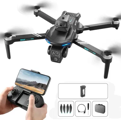 Produktbild von Drohne mit Kamera 6K Erwachsene GPS Drohne für Kinder Anfänger faltbare RC Quadcopter Drone,  FPV Mini Drohne Übertragung mit 1 Stück Batterie