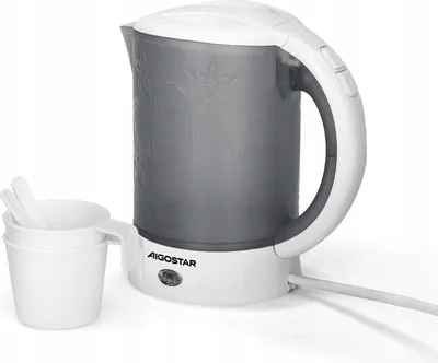 Obrázok produktu pre Cestovná kanvica Aigostar COOLTRAVEL 0,6 l 650 W + 2 šálky a lyžica