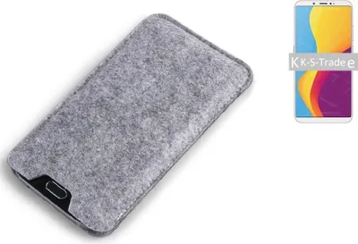 Produktbild von K-S-Trade Filz Handyhülle kompatibel mit Huawei Y6s Schutzhülle Filztasche Filz Tasche Case Sleeve Handy Hülle Filzhülle grau