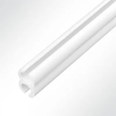 Produktbild von Lysel® Doppelkederschiene Doppelkederleiste Kunststoff Weiß für Keder 5,0-8,0mm Länge 2m