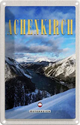 Image de vianmo Plaque en tôle 30x20 cm Achenkirch Österreich SkiSchnee