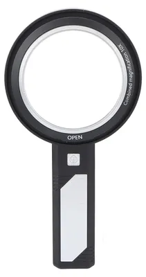 Produktbild von 5- bis 10-fache Handlupe mit ergonomischem Griff und 6 LED-Leuchten šC Leselupe für Senioren