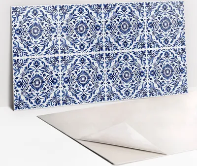 Obrázek produktu pro Ochranný Panel PVC - Samolepicí Vinylové Dlaždice na Stěnu - 100 x 50 - Floristická ozdoba