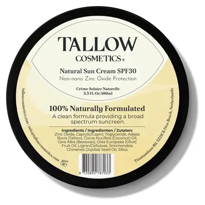 Produktbild von Tallow Cosmetics, Natürliche Sonnencreme, SPF 30 (100 g)