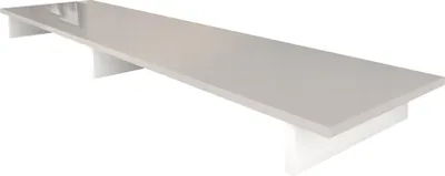 Produktbild von Vladon TV-Aufsatz Game,  Germany, Aufsatz für TV-Boards zur Erhöhung, Weiß matt/Sandgrau Hochglanz (138,5 x 9,5 x 34,5 cm)