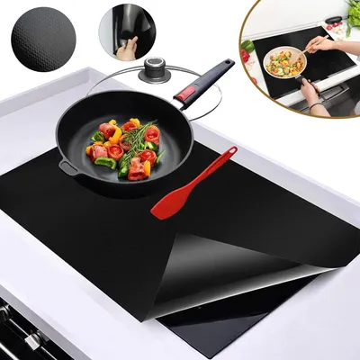 Produktbild von 52 x 61 cm Große Silikon‑Induktion Schutzmatte, Magnetische Herdschutz‑Matte für Induktionsherd