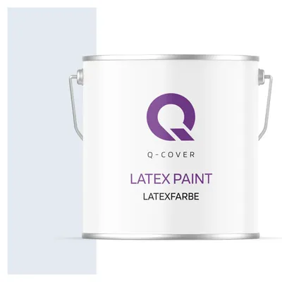 Produktbild von Latexfarbe  5 L Weiß-hellblau Innenfarbe Wandfarbe Deckenfarbe Klasse 3 Mattfarbe Scheuerfest Hohe Deckkraft