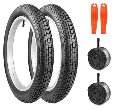 Zdjęcie produktu dla Opony rowerowe 16 x 2,35 cala, 2 dętki, 2 łyzki do opon, do roweru dziecięcego