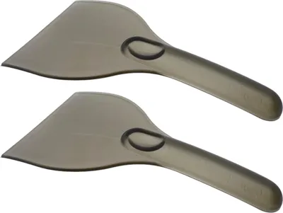 Zdjęcie produktu dla Solidna skrobaczka do lodu - Półprzezroczysta - Plastikowa - 22 x 10,5 cm - 2 szt