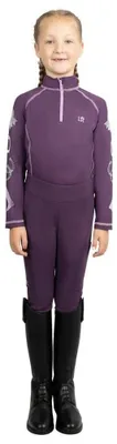 Zdjęcie produktu dla Little Rider - "Giddy Up Gymkhana" - Legginsy dla dzieci - do jazdy konnej, model TL7815 (104) (fioletowe)