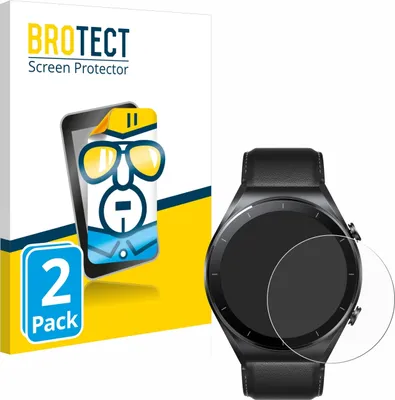 Produktbild von 2x Für Xiaomi Watch S1 Schutzfolie BROTECT Displayschutz Display Schutz Folie Klar Transparent