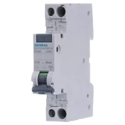 Obrázek produktu pro Siemens 5SV1316-7KK16, Residual-current device with overcurrent protection (RCBO), Typ A, 6000 A, IP20, 230/195 V