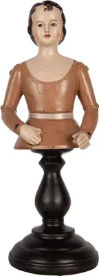 Obrázek produktu pro Clayre & Eef Dekorativní figurka Žena 16x15x40 cm béžová plastová