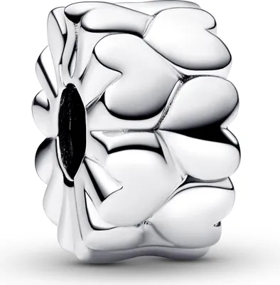 Immagine prodotto di Pandora 792828C00 Charm a clip da donna con motivo a cuore in argento sterling