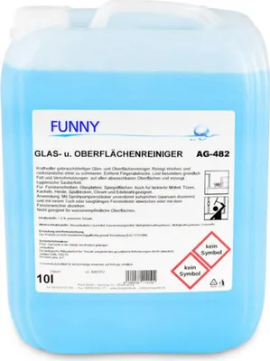 Produktbild von Glas- und Oberflächenreiniger Funny - 10 L Kanister - Konzentrat - Glasreiniger