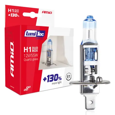 Produktbild von H1 12V 55W LumiTec LIMITED +130% DUO Halogenglühlampen