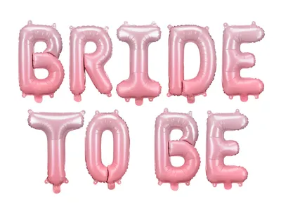 Produktbild von Ballongirlande "BRIDE TO BE" 350x45cm | Rosa