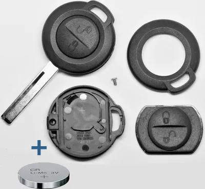 Produktbild von Auto Schlüssel Funk Fernbedienung 1x Gehäuse + 1x CR2016 Batterie kompatibel mit Mitsubishi/Smart