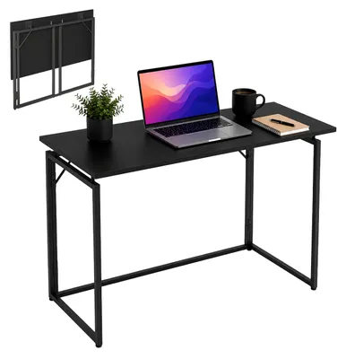 Produktbild von Relaxdays Schreibtisch, HxBxT: 74 x 100 x 50 cm, klappbar, platzsparend, Arbeitstisch, Bürotisch Home Office, schwarz