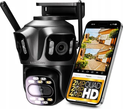 Produktbild von Kamera Ptz Smart 2+2+4Mpx Ip Wifi - Audio, Personenerkennung, Ip65, 128Gb Slot