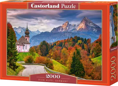 Produktbild von Puzzle, 2000 Teile: Herbst in den Bayerischen Alpen, Deutschland, Castorland 200795