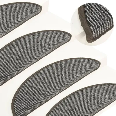 Zdjęcie produktu dla vidaXL Maty do stepowania 15 sztuk 56x17x3 cm szare półokrągłe