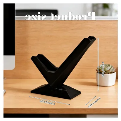 Produktbild von Visitenkartenständer für 30 Karten, Büro Organizer, Schwarz