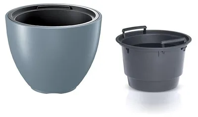 Obrázek produktu pro Prosperplast s.r.o. Květináč s vkladem HEOS světle šedá 39,5 cm