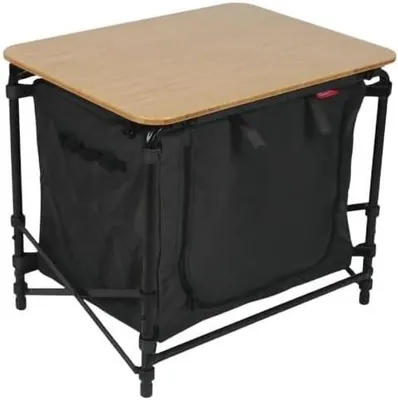 Produktbild von '- Campingschrank Nephin - Faltschrank - Aufbewahrungsschrank - Camping - Grau - Faltbar