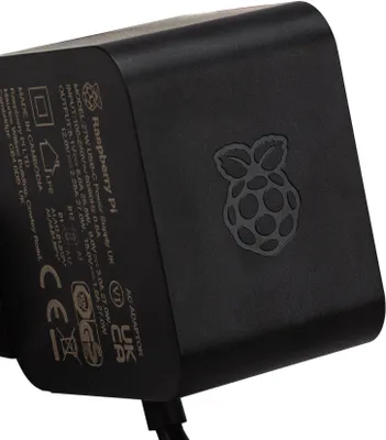 Produktbild von Raspberry Pi 27W USB-C Power Supply, Netzteil, schwarz