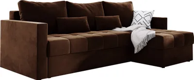 Produktbild von Moderne Ecksofa mit Schlaffunktion MIO 145x225 cm Eckcouch L-Form Schlaffsofa Couchgarnitur Polsterecke Bettsofa Sofa - Braun KR06
