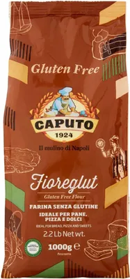 A bag of gluten-free flour.