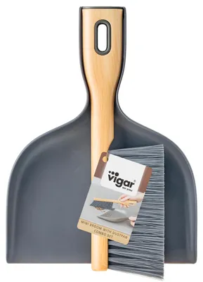 Produktbild von VIGAR Handfeger und Kehrschaufel, Praktisches Tischkehrset, Umweltfreundlich, Gr
