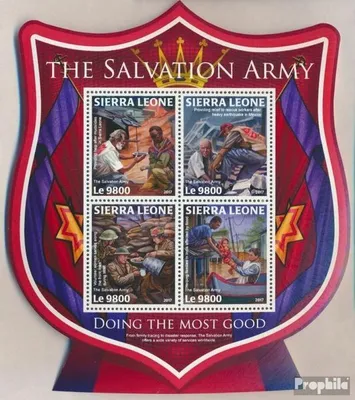 Produktbild von Briefmarken Sierra Leone 2017 Mi 9025-9028 Kleinbogen (kompl. Ausg.) postfrisch Die Heilsarmee
