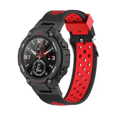 Produktbild von Strap-it Amazfit T-Rex (Pro) Sportarmband (Schwarz/Rot)