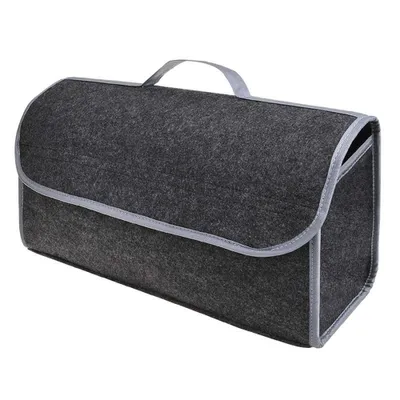 Produktbild von Kofferraumtasche Filz Kofferraum Organizer Grau Rücksitztasche mit Klett Toolbag