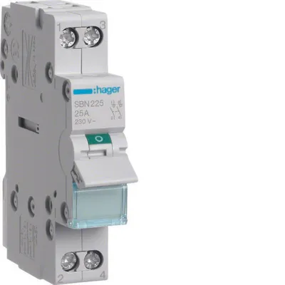 Produktbild von HAGER Ausschalter 25A 2 Schließer 400V AC 1PLE